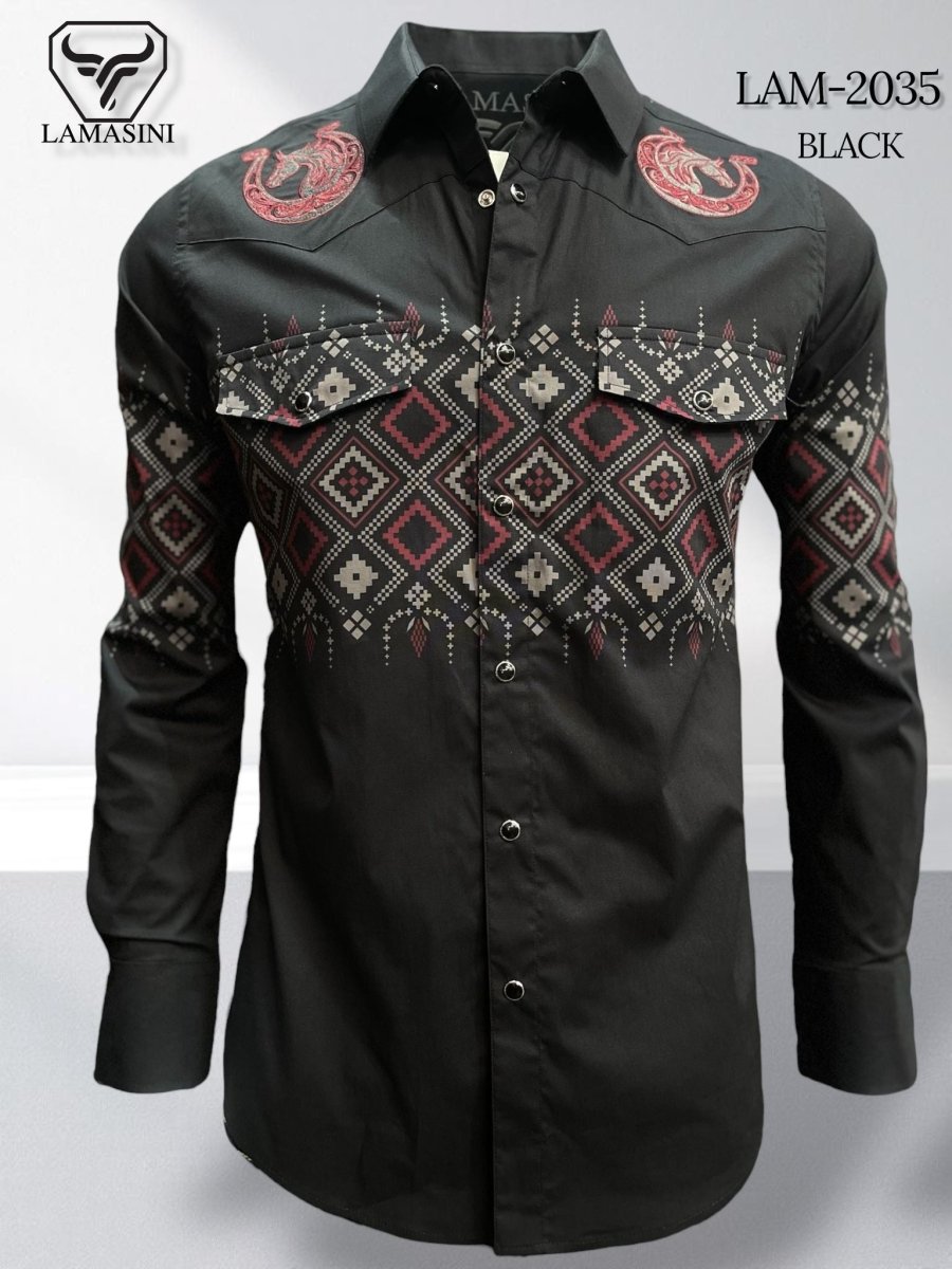 Camisa de Vaquera Estampada Lamasini Jeans LAM - 2035 - Lamasini