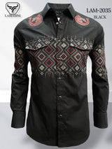 Camisa de Vaquera Estampada Lamasini Jeans LAM - 2035 - Lamasini