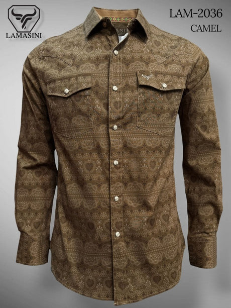 Camisa de Vaquera Estampada Lamasini Jeans LAM - 2036 - Lamasini