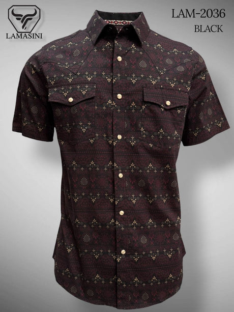 Camisa de Vaquera Estampada Lamasini Jeans LAM - 2036 - Lamasini