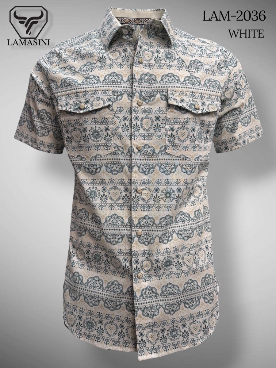 Camisa de Vaquera Estampada Lamasini Jeans LAM - 2036 - Lamasini