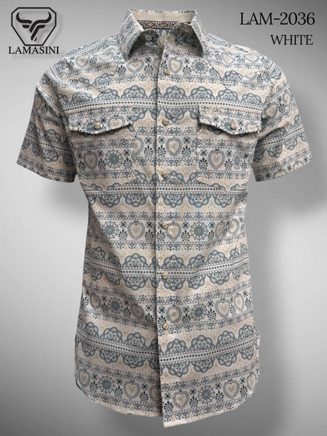 Camisa de Vaquera Estampada Lamasini Jeans LAM - 2036 - Lamasini