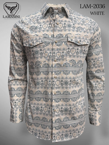 Camisa de Vaquera Estampada Lamasini Jeans LAM - 2036 - Lamasini