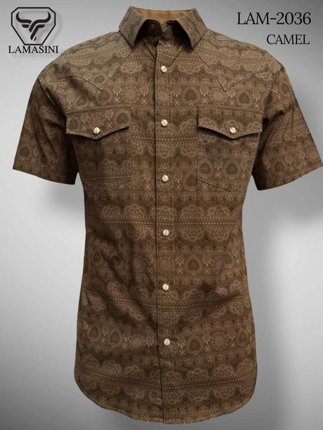 Camisa de Vaquera Estampada Lamasini Jeans LAM - 2036 - Lamasini