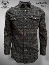 Camisa de Vaquera Estampada Lamasini Jeans LAM - 2036 - Lamasini