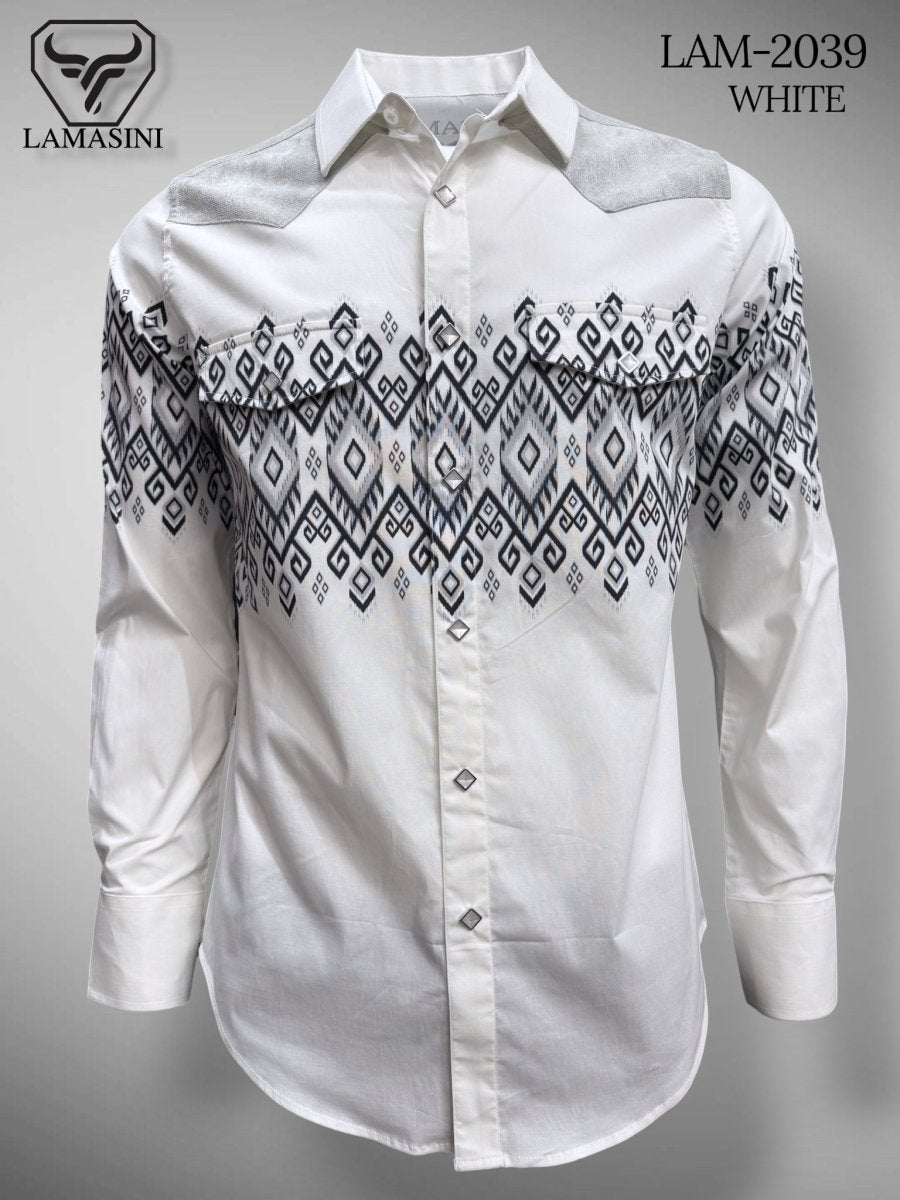 Camisa de Vaquera Estampada Lamasini Jeans LAM - 2039 - Lamasini