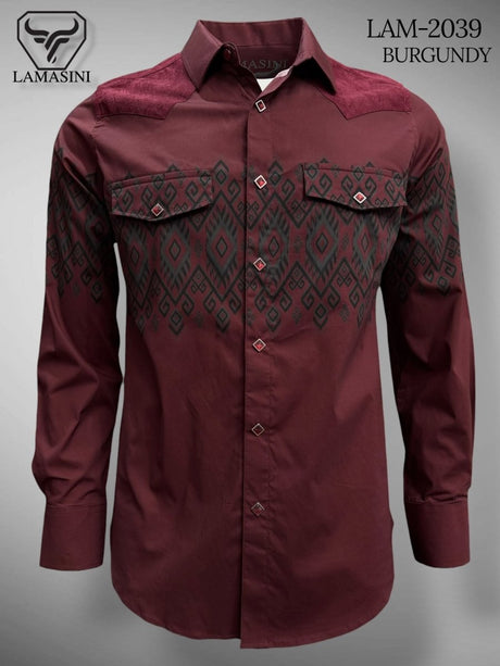 Camisa de Vaquera Estampada Lamasini Jeans LAM - 2039 - Lamasini