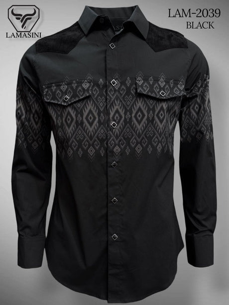 Camisa de Vaquera Estampada Lamasini Jeans LAM - 2039 - Lamasini