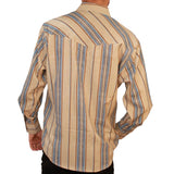 Camisa Vaquera Boton de Perla de Manga Larga con Rayas-American West - American West
