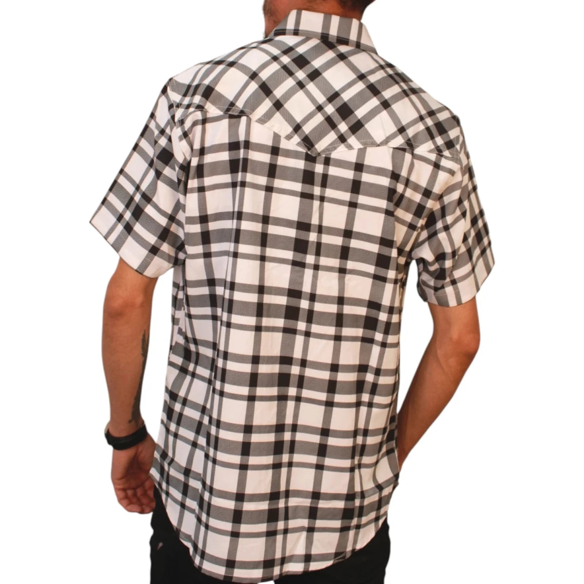 Camisa Vaquera de Manga Corta a Cuadros – The American West - American West