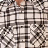 Camisa Vaquera de Manga Corta a Cuadros – The American West - American West