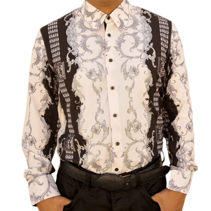 Camisa Vaquera de Moda White Diamonds Estampado - White Diamonds Boots