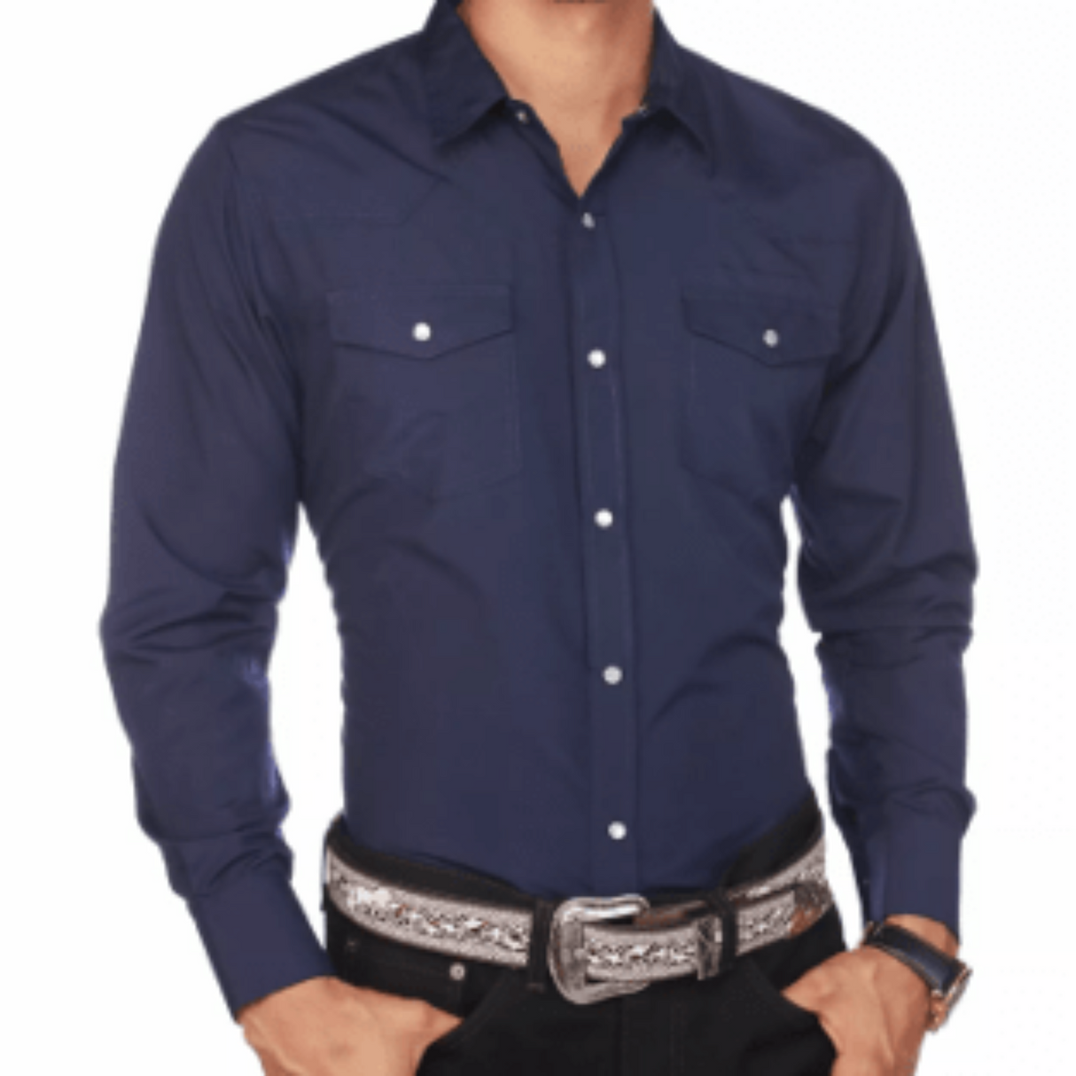 Camisa Vaquera Stretch Boton de Perla American West - American West