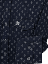 Camisa Western para Hombre de Manga Larga con Estampado-American West - American West