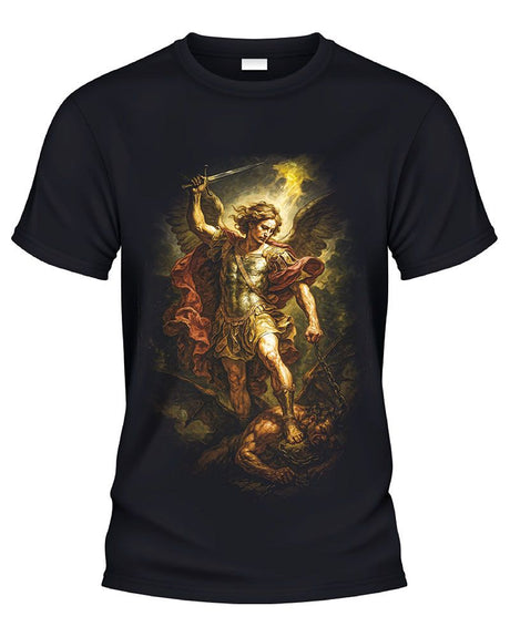 Camiseta Casual Manga Corta San Miguel Arcangel - CaballoBronco.com