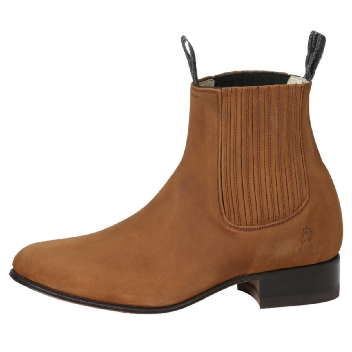 Canelo Charro Boot - Leather Nobuck Topo 231 - Diana Zapateria Inc