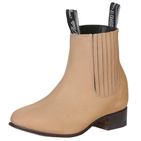 Canelo Charro Boot - Nobuck - Beige 230 - Diana Zapateria Inc