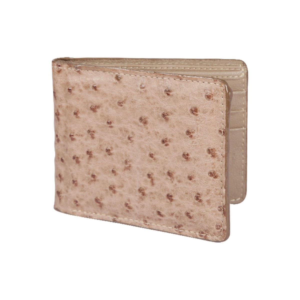 Cartera de Avestruz Original Color Mocha - Los Altos Boots - Los Altos Boots