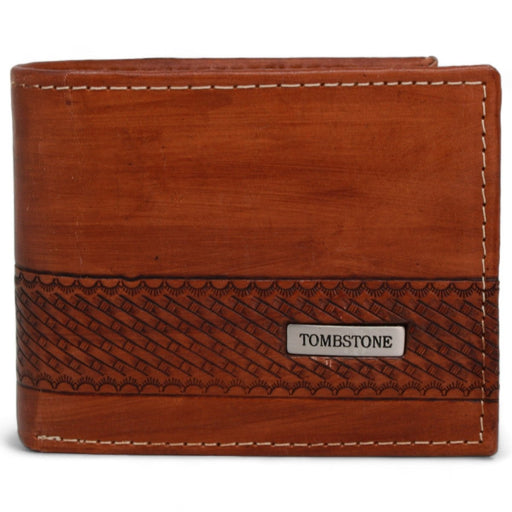 Cartera de Cuero Original Tombstone Color Cognac - Tombstone