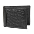 Cartera de Piel Cuero con Avestruz Original Color Negro - Los Altos Boots - Los Altos Boots