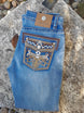 Centenario Bootcut Denim Jeans With Embroidery on the Back Pocket - Diana Zapateria Inc