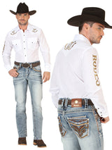 Centenario Men's Premium Denim Boot Cut Pants - Dark Blue 45530 - Diana Zapateria Inc