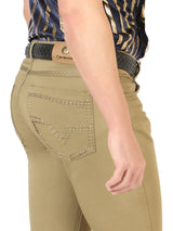 Centenario Slim Fit Denim Pants - Khaki 45542 - Diana Zapateria Inc