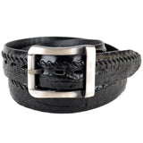 Cinto Casual de Panza de Caiman Original Color Negro - Los Altos Boots - Los Altos Boots