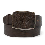 Cinto Vaquero de Armadillo Teju Original Color Cafe - Los Altos Boots - Los Altos Boots