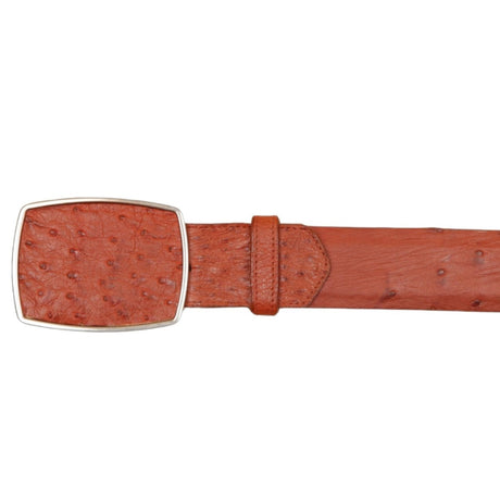 Cinto Vaquero de Avestruz Original Color Cognac - Wild West Boots - Wild West Boots