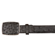 Cinto Vaquero de Avestruz Original Color Negro - Wild West Boots - Wild West Boots
