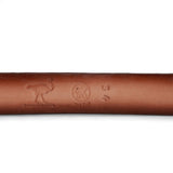 Genuine Ostrich Leather Western Belt Tabacco Color - Los Altos Boots - Front View