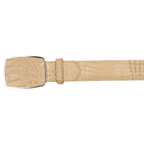 Cinto Vaquero de Cocodrilo Caiman Original Color Arena - Wild West Boots - Wild West Boots