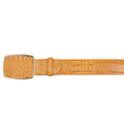 Cinto Vaquero de Cocodrilo Caiman Original Color Mantequilla - Wild West Boots - Wild West Boots