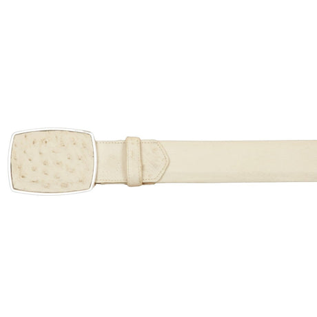 Cinto Vaquero de Panza de Avestruz Original Color Hueso - Wild West Boots - Wild West Boots