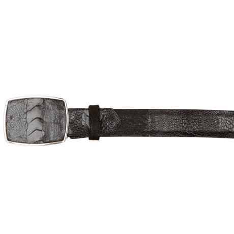 Cinto Vaquero de Pata de Avestruz Original Color Negro - Wild West Boots - Wild West Boots