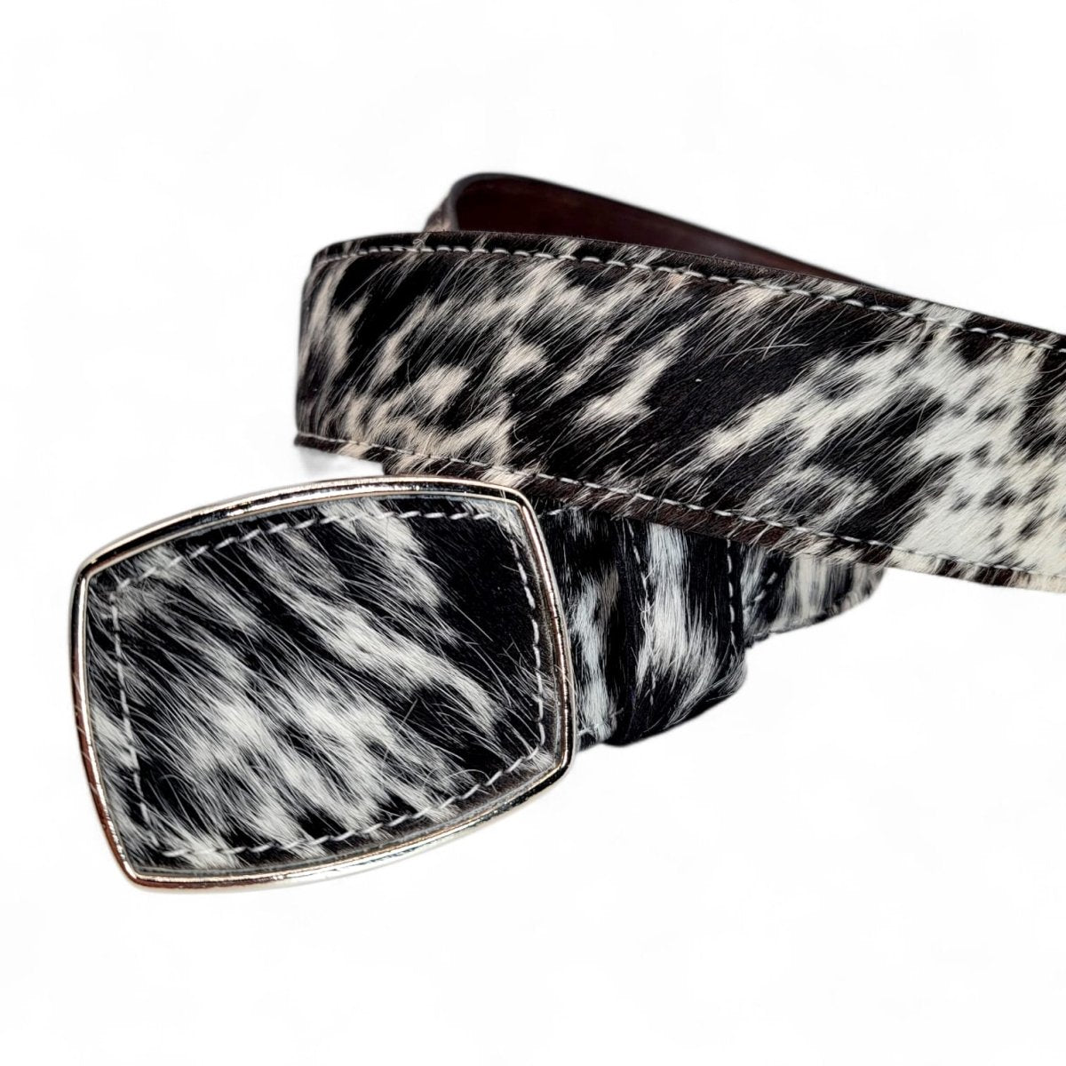 Cinto Vaquero de Piel con Pelo para Hombre 2" Estilo Rodeo – Hooch Boots HC - 111 - Hooch