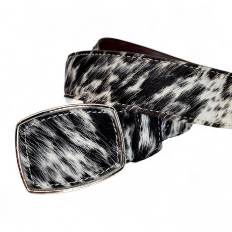 Cinto Vaquero de Piel con Pelo para Hombre 2" Estilo Rodeo – Hooch Boots HC - 111 - Hooch