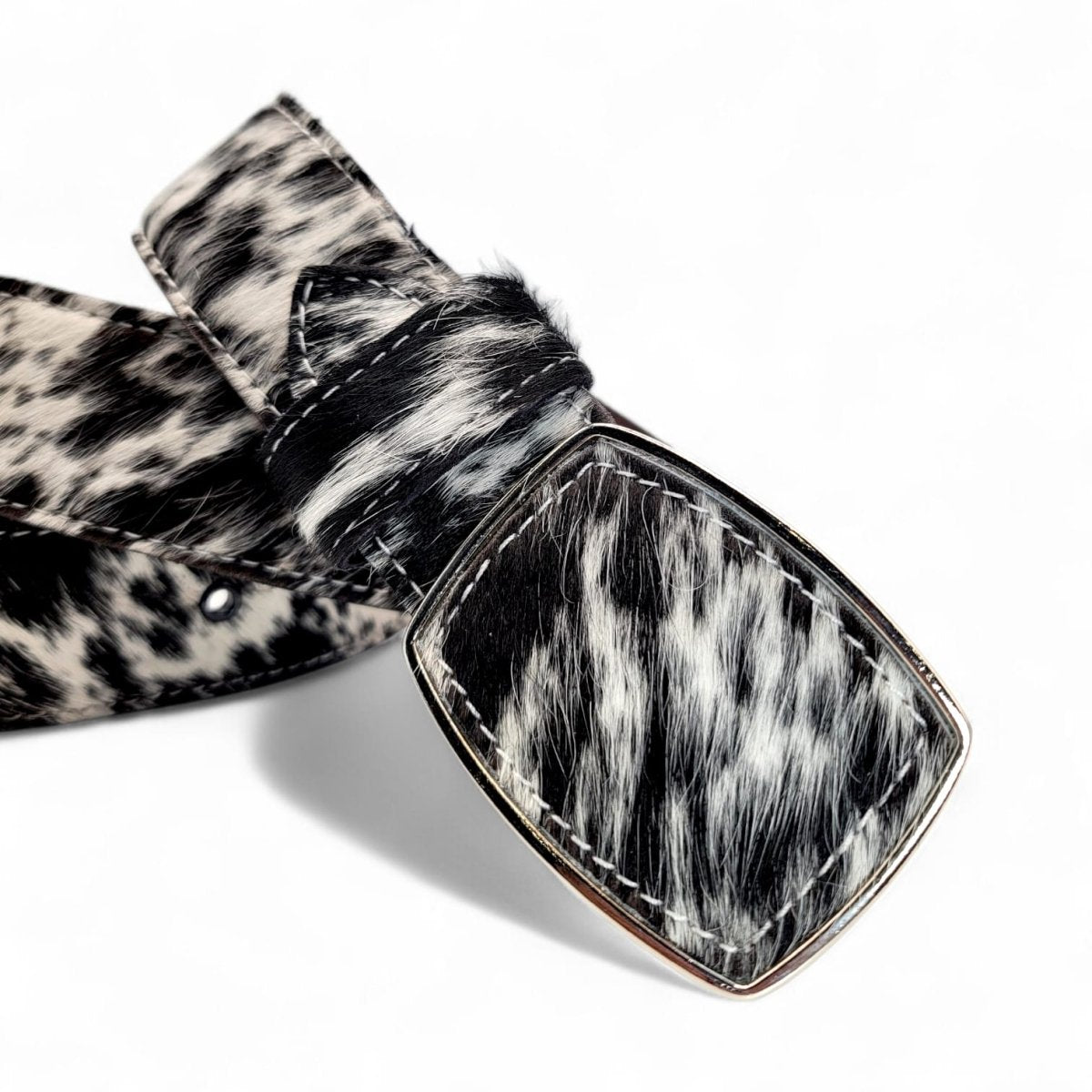 Cinto Vaquero de Piel con Pelo para Hombre 2" Estilo Rodeo – Hooch Boots HC - 111 - Hooch