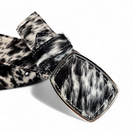 Cinto Vaquero de Piel con Pelo para Hombre 2" Estilo Rodeo – Hooch Boots HC - 111 - Hooch