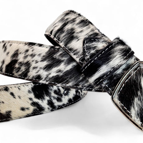 Cinto Vaquero de Piel con Pelo para Hombre 2" Estilo Rodeo – Hooch Boots HC - 111 - Hooch