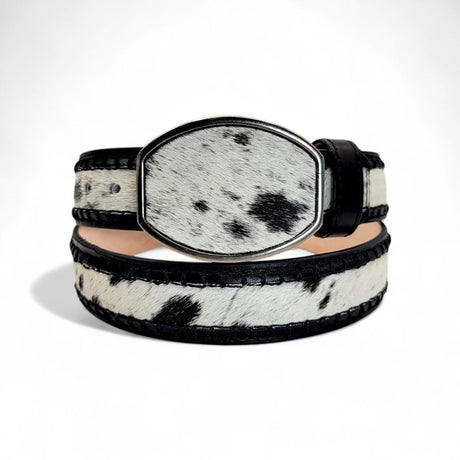 Cinto Vaquero de Piel con Pelo para Hombre 2" Estilo Rodeo – Hooch Boots HC - 112 - Hooch