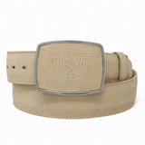 Cinto Vaquero de Piel Original Color Hueso - Wild West - Wild West Boots