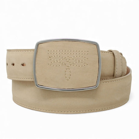 Cinto Vaquero de Piel Original Color Hueso - Wild West - Wild West Boots