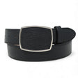 Cinto Vaquero de Piel Original Color Negro Hebilla Metal - La Careta - La Carreta