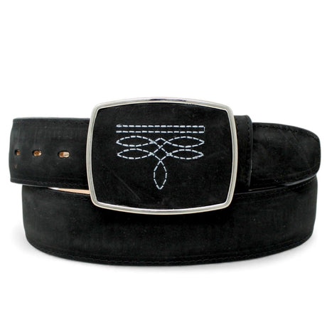 Cinto Vaquero de Piel Original Color Negro - Wild West - Wild West Boots