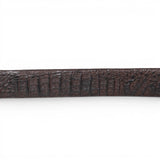 Cinto Vaquero de Piel Original Grabado de Cocodrilo Hebilla Metal- La Careta - La Carreta
