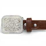 Cinto Vaquero para Mujer de Piel Cincelado Miel - TMLB200202 - Tanner Mark Boots