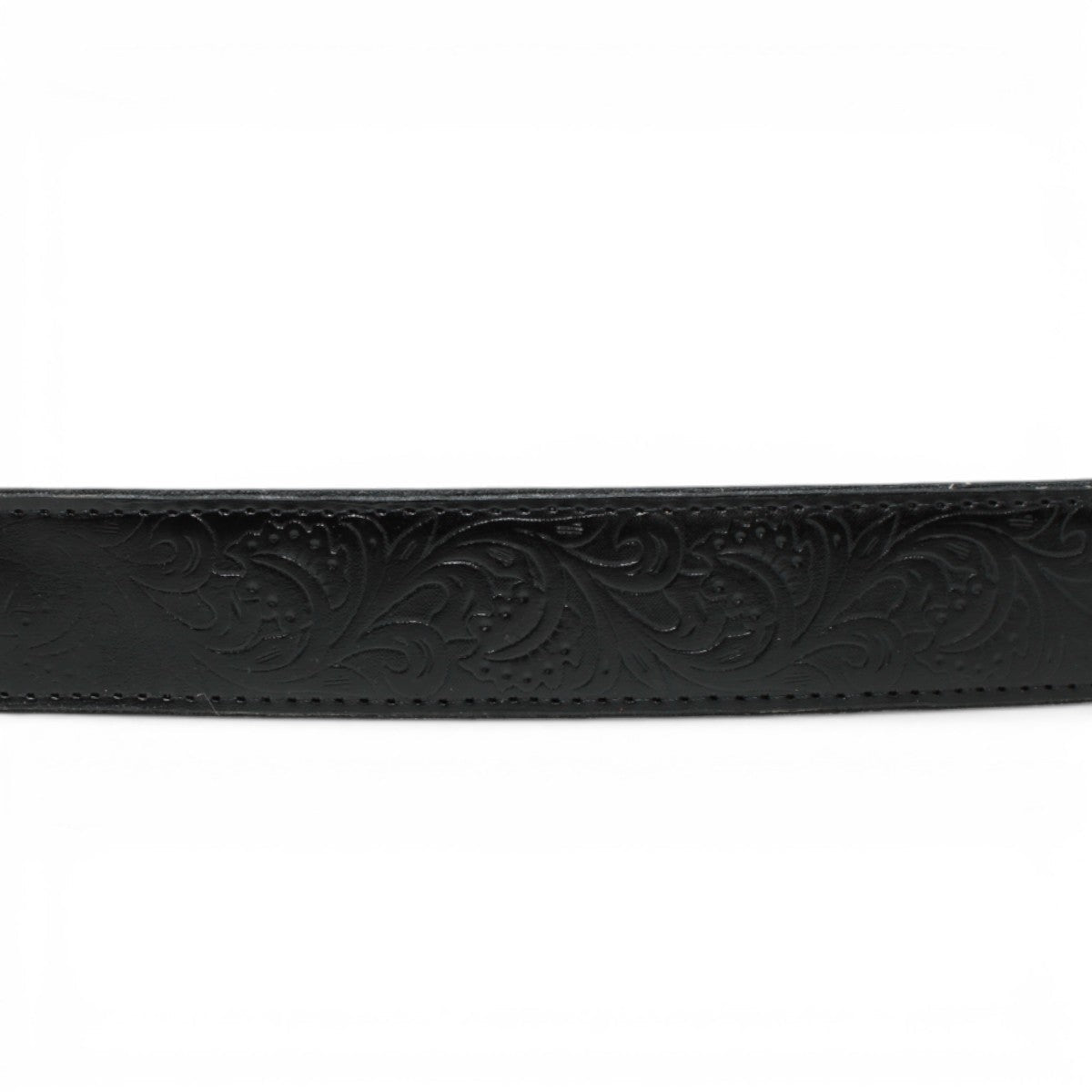 Cinto Vaquero para Mujer de Piel Cincelado Negro - TMLB200203 - Tanner Mark Boots