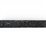 Cinto Vaquero para Mujer de Piel Cincelado Negro - TMLB205304 - Tanner Mark Boots